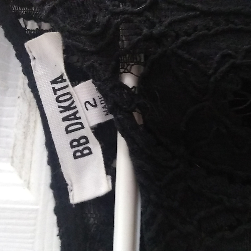 BB Dakota Black lace tank dress, size 2 - Picture 4 of 4